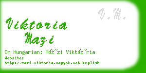 viktoria mazi business card